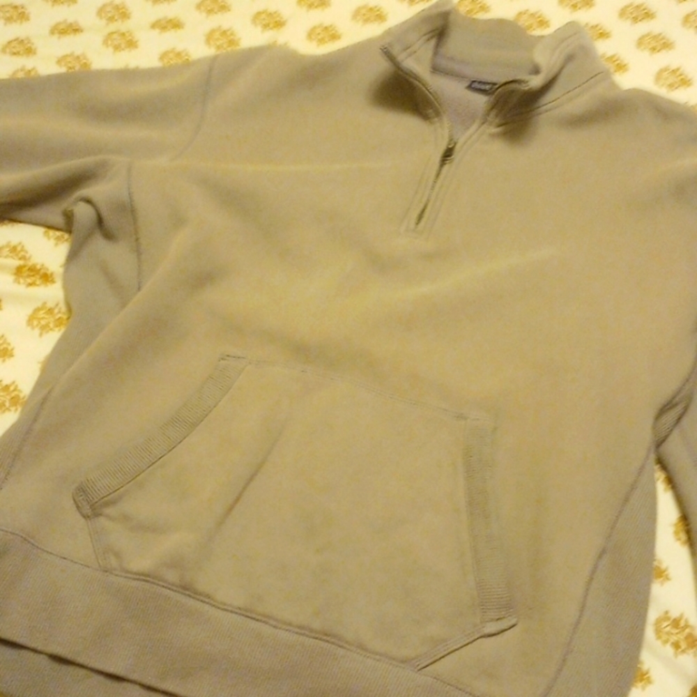 A zip up sweater